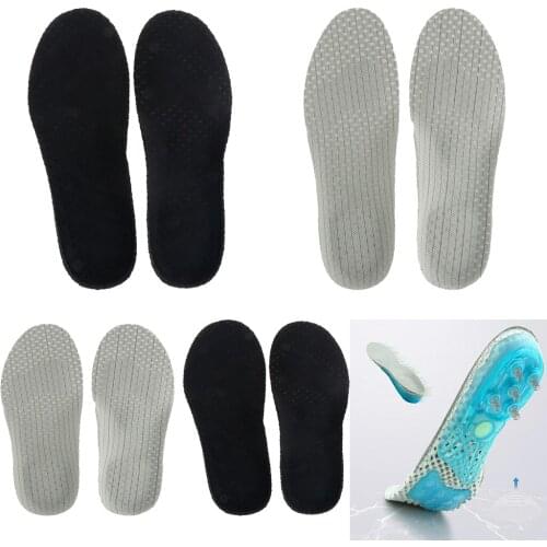 Soft Mens Gel Cushioning Running Arch Support Insert Sport Shoe Insole Pads