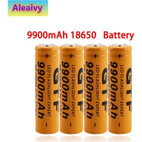 2021 new 9900 mAh 18650 lithium battery rechargeable 9900 MAH lithium battery 3.7 V strong light flashlight rechargeable batter