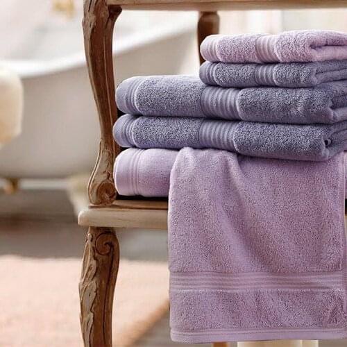 Face Towel For Adults And Kids Rectangular 35cm*70cm High Quality Comfortable 5 Stars Hotels Towel Green Purple Soft Wholesale