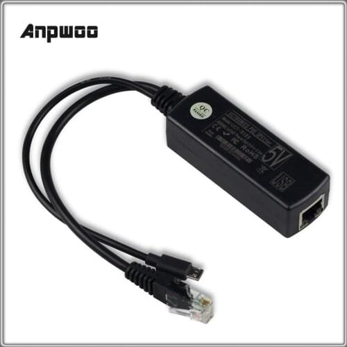 Anpwoo POE S3 POE Splitter Tape Screened POE Cable POE Adapter Cable Injector Power Supply Module 5V For IP Camera Accessories