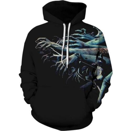 S-XXXL New Autumn winter Halloween 3D Printed Hoodies Men/Women Sweatshirt With Cap Pullover Streetwear Jacket Thin Hooded Tops