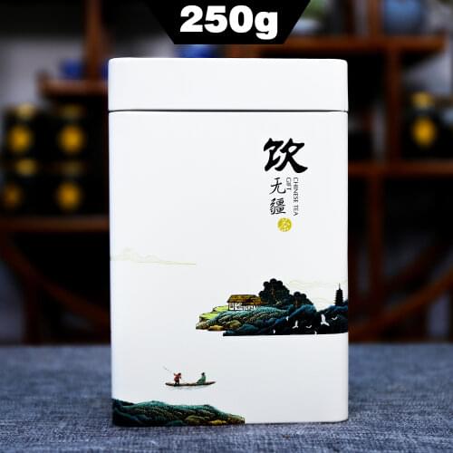 2021 Silver Needle Jasmine Scented Green Chinese Tea Jasmine Tea King Green Chinese Tea Metal Box 250g