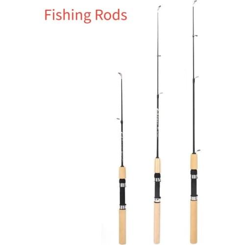 Mini Telescopic Ice Fishing Rod Portable 60 80 100CM Carbon Fiber River Shrimp Carp Fishing Pole Winter Fishing Rod Tackle Pesca