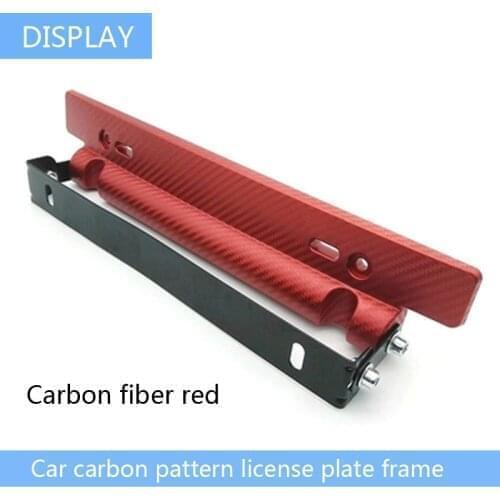 Universal Auto Car Styling License Plate Frame Holder Stickers Modified Adjustable Shelf For BMW VW Toyota Honda Lexus Nissan