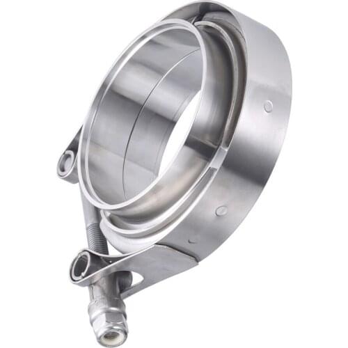 V-Band Clamp 2''3''4''5''6'' 304 Stainless Steel Exhaust V Band Clamp Male Female Flange Kit Wholesale