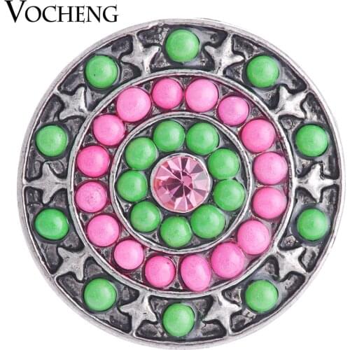Vocheng Snap Charms Round Bead 2 Colors 18mm Glam DIY Accessories Vn-1071