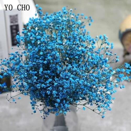 YO CHO Real dried flower gypsophila bouquet 1 bunch of babys breath wedding decoration home decoration floral dried bouquet