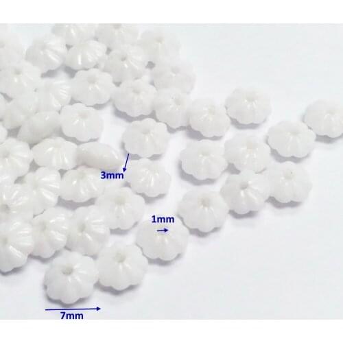 100PCS bulk flower shape WB120 Charms Loose Beads Color Pony Beads for girls school science home crafts make necklace bracelet
