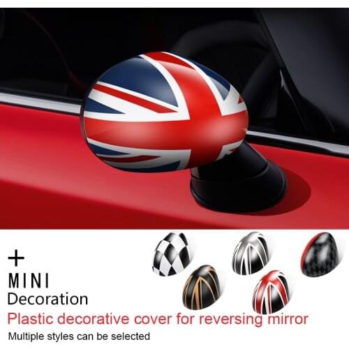 2PCS Exterior decoration Rear view mirror housing Protection cover For BMW MINI ONE COOPER S JCW F54 F55 F56 F57 F60 2014-2020
