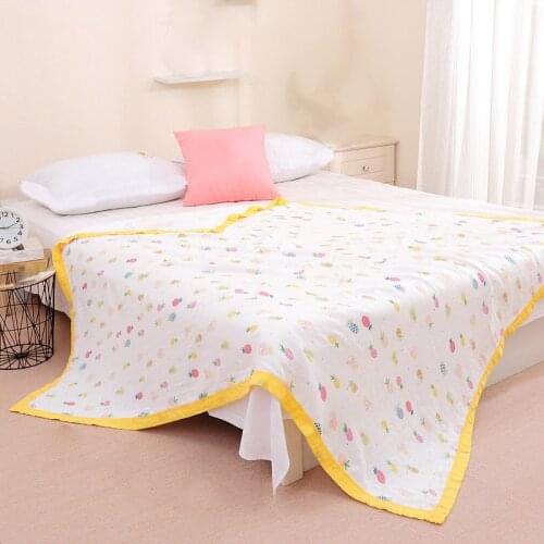 2 Layer 150*180cm Bamboo Cotton Baby Blanket Baby Bedding Blanket Gauze Children Blankets Infant Bath Towel Newborn Wrap