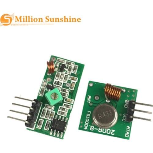 433 MHz RF transmitter and receiver module link kit for arduino Diy Kit for arm / MCU WL diy 1 lot = 5 PAR (10 pcs) 433Mhz