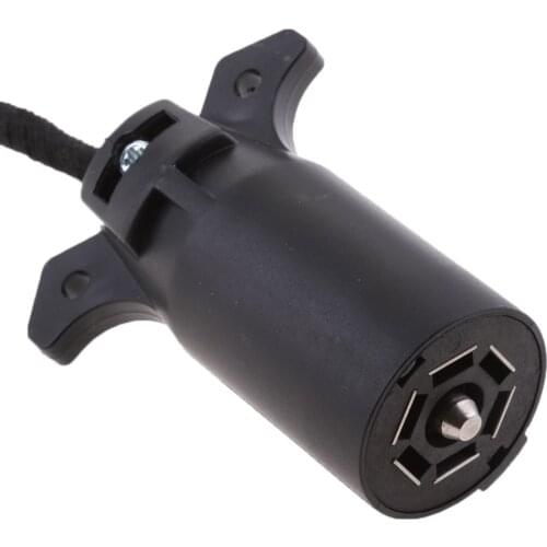 7 Way Flat Blade To 4 Way Pin Adapter For Trailer Tow Hitch And Tailgate LED