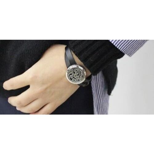 Stainless Steel Bracelet wrap band Magnetic Diffuser Slide Aroma Perfume Locket bangle for women kids men 10Pads gift Jewelry