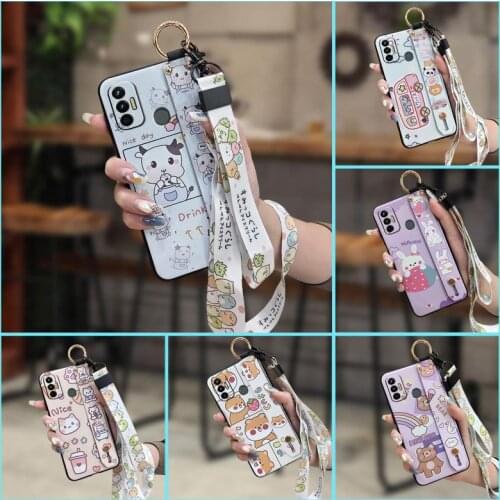 Cover For Man Phone Case For Tecno Spark 7 Dirt-resistant For Girls New Anime Silicone Glitter