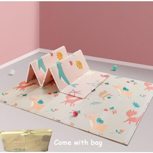 Baby Floor Mat Folable Playmat XPE Foam Kids Rug Infant Soft Climbing Pad Waterproof Tasteless Pad Educational Toys with Bag