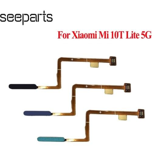 For Xiaomi Mi 10T Lite 5G Fingerprint Touch ID Sensor Flex Cable Ribbon Replacement 10T Lite Fingerprint Flex Cable