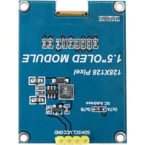 1.5inch 128x128 OLED Shield Module Display Screen Encoder With Driver IC SSD1327 Digital Spare Parts For Raspberry Pi For STM32