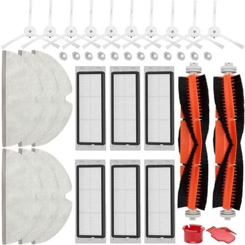 38 Pack Accessories Kit for Xiaomi Roborock S4 S5 S6 E4 E20 E25 E35 S50 Robotic Vacuum Cleaner Parts