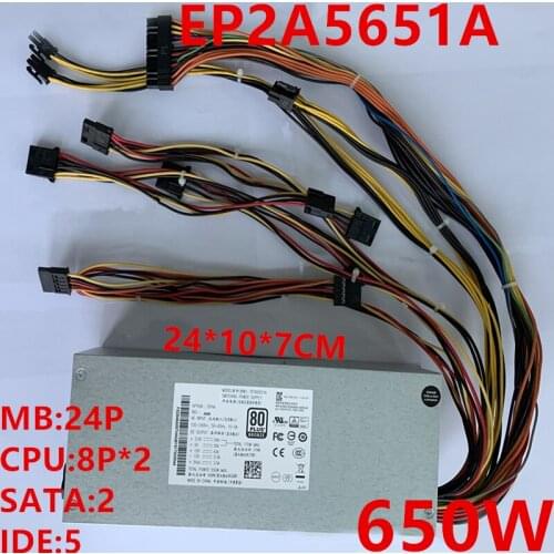 New PSU For Acbel 2U 650W Power Supply EP2A5651A