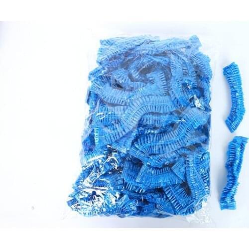 100pcs 42cm long one-off single use disposable pe plastic headgear head cover for hair dyeing baked oil headgear cover