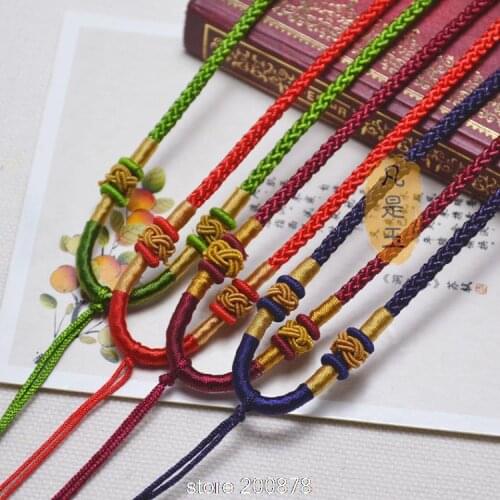 Wholesale 3mm Twisted Pendant Nylon Chains Threads Straps Multi Colors 50pcs lot Necklace Cords