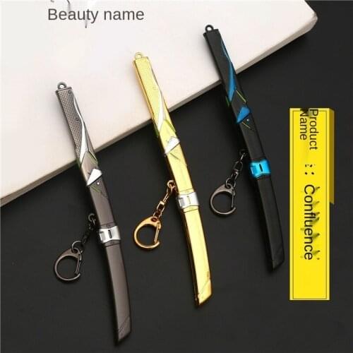 Watch Pioneer Game Related Products 17cm Genji Covariance Belt Sheath Alloy Sword Weapon Model Holiday Gift Crafts Ornaments
