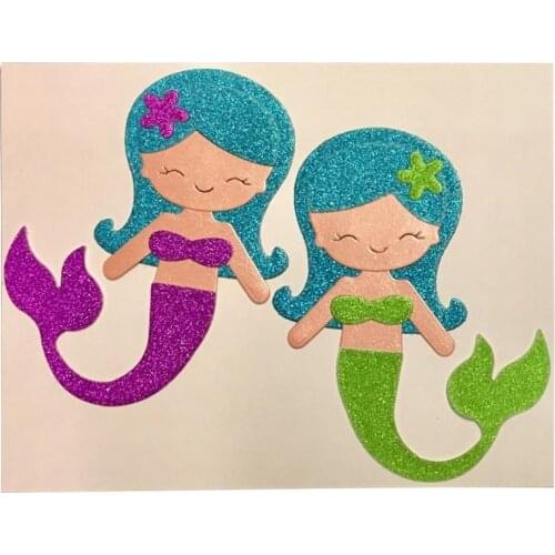 Mermaid Stencil Metal Cutting Dies For DIY Scrapbooking Paper Card Craft Dies