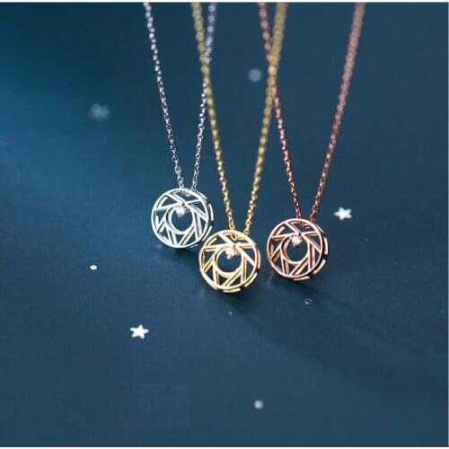 Silver Necklaces 925 Sterling Silver Pendants Necklaces with CZ