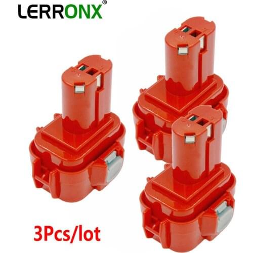 3PCS 9.6V 2000mAh Ni-CD Power Tool Replacement Rechargeable batteries for Makita Battery 9120 9100 9100A 9133 9122 9134 PA09