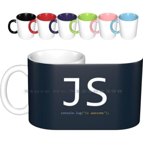 Javascript Is Awesome-Computer Programming Ceramic Mugs Coffee Cups Milk Tea Mug Programming Programming Meme Programming Memes