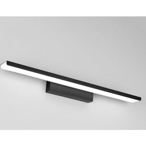 Led bathroom lamp acrylic wall cabinet sconce Golden silver black aluminum mirror front light110V 220V 16W 410mm