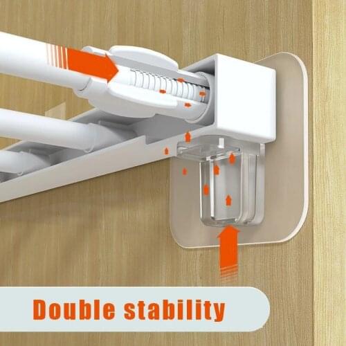 10 Pcs Shelf Support Pegs Punch Free Self Adhesive Shelves Clips for Kitchen Cabinet Book Shelves Strong Partition Pin