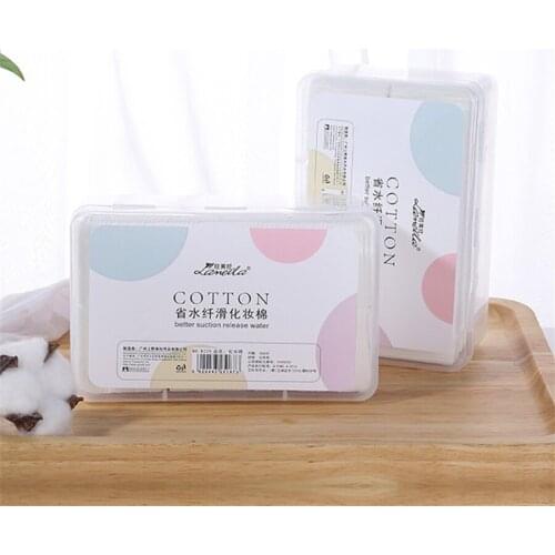 1000 Pieces Boxed Thin Cosmetic Cotton Makeup Remover Fine Disposable Cotton Pads Face Cleaning Skin Care Nail Wipes E1010