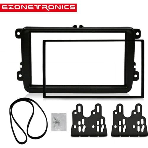 18Free Car DVD-frame For VOLKSWAGEN JETTA CADDY TOUREG CAR STEREO RADIO DASH INSTALLATION MOUNT BEZEL TRIM KIT FASCIA FACIA 2DIN