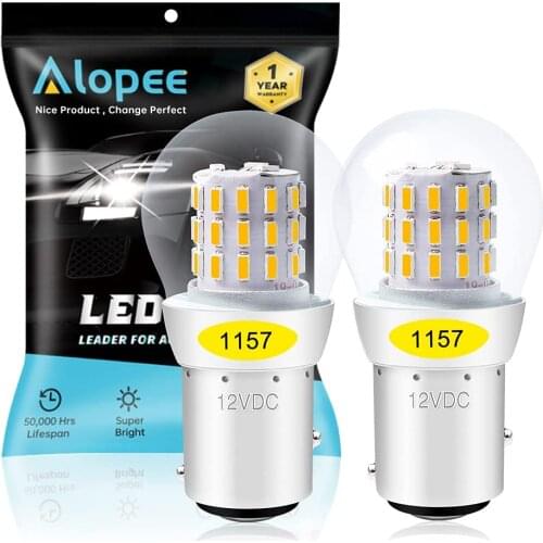 2-Pack 1157 BAY15D P21/5W 2057 2357 7528 39 SMD LED Bulbs Yellow Red White Car Blinker Turn Signal Light Parking Light 12-15V DC