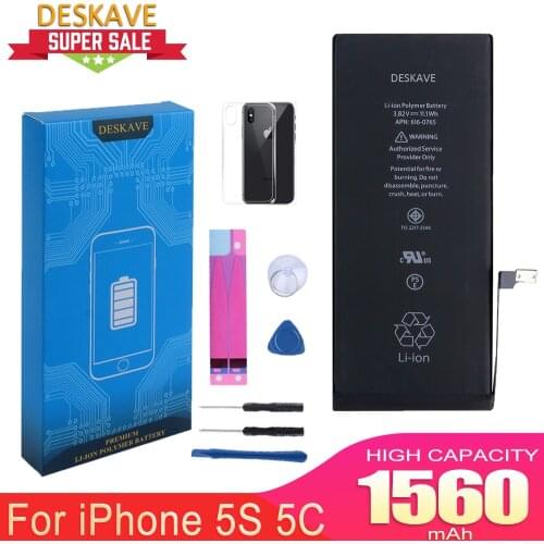 Brand New For Apple iphone 5S Battery 1560mAh 100% High Capacity Battery For iPhone 5S 5C Li-ion Batteria Replacement