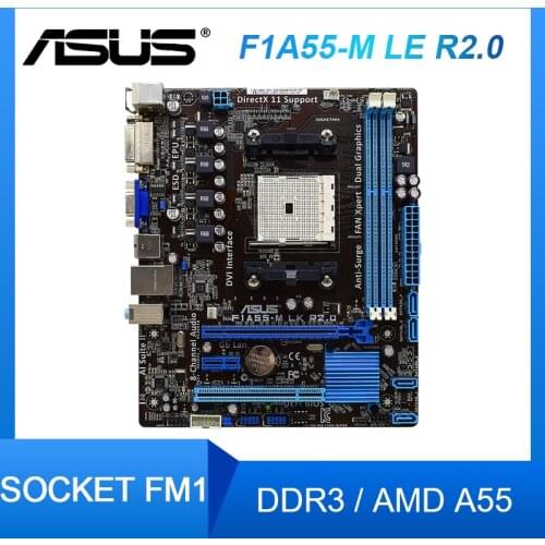 ASUS F1A55-M LE R2.0 FM1 A55 PC Motherboard USB3.0 hybrid digital power supply MATX Original Desktop Motherboards Set