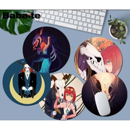 Babaite Your Own Mats Anime The Ancient Magus Bride High Speed New round Mousepad gaming Mousepad Rug For PC Laptop Notebook