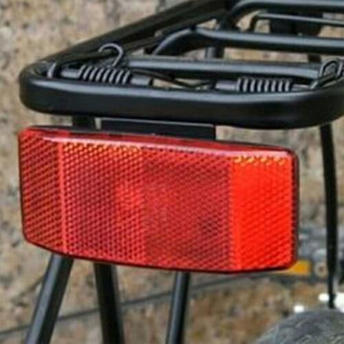1pc/2pcs/4pcs/6pcs Bicycle Rack Tail Safety Caution Warning Reflector Disc Panier Rear Reflective Highly Reflect Light Outdoor