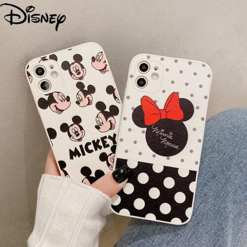 Disney for IPhone11 Mobile Phone Case for IPhone12/7/8/se/7p/8p/xr/x/xs Cute Couple Mobile Phone Cover zz0629