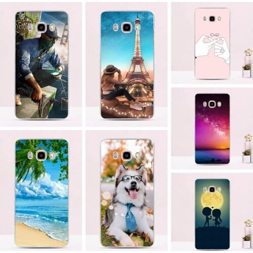 For Samsung Galaxy J5 2016 Case J510 J510F Cover funda Fashion Paint Pattern Back Protective Phone Case For Samsung J5 2016 Case