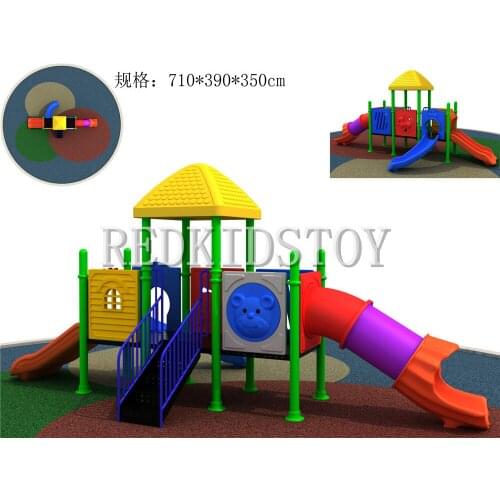 Exported to Romania School Playground CE Certified Children Play Structure HZ-6626A
