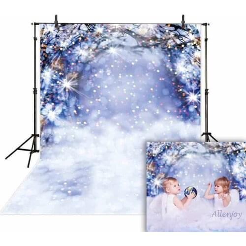 Photography Backdrop Bokeh Sparkling Glitter Christmas Snow Branch Background Photocall Photo Studio Shoot Prop Decor