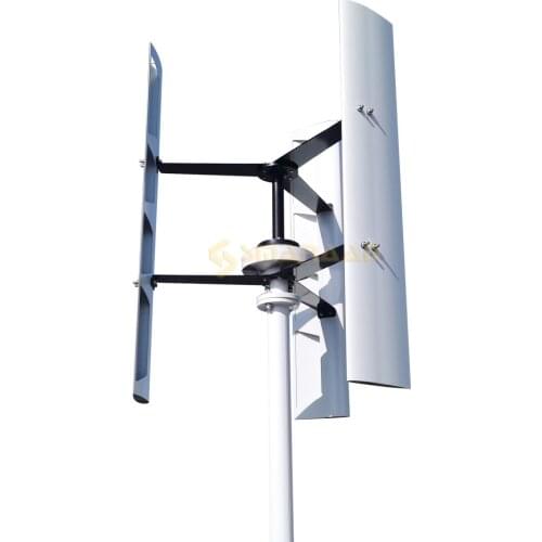 Home Roof 400w 600w Permanent Magnet Vertical Axis 12v/24v/48v Wind Turbine Generator With Wind Solar Hybrid Charge Controller