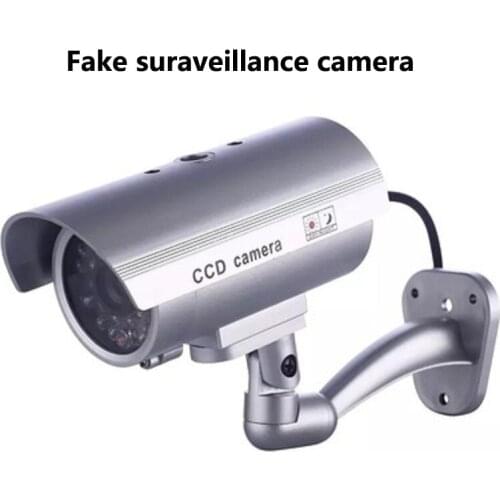 Hot Fake Camera Home Security Simulated video Surveillance indoor/outdoor Surveillance Dummy Led Light fake Bullet camera