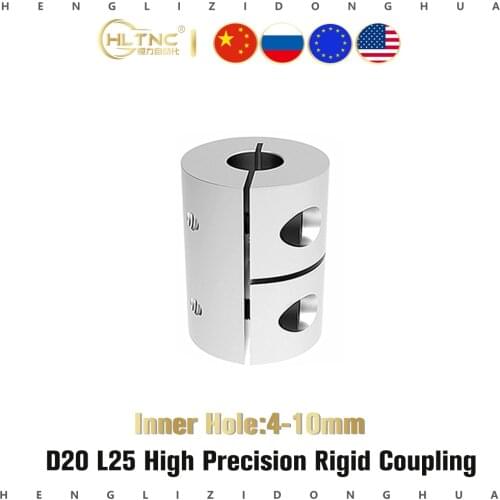 1PC High Precision Rigid Coupling 3D Printers Parts Aluminium alloy Shaft Coupler 2 M3 Screw For Stepper Motor Accessories parts