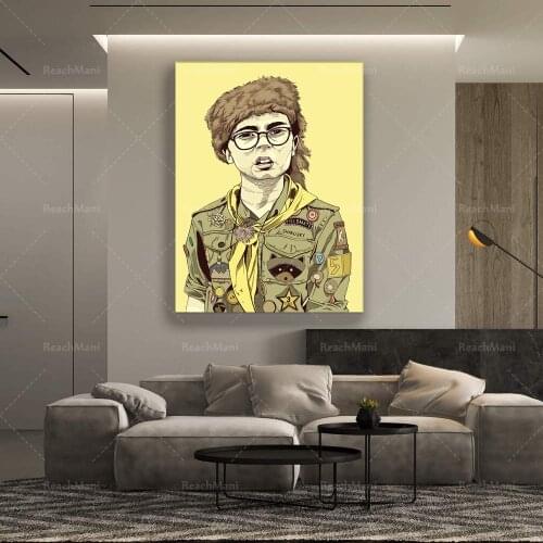 Moonrise Kingdom - Wes Anderson Art Print, Jared Gilman as Sam Shakusky