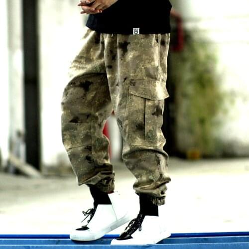 Fashion Mens Camouflage Pants Hiphop Rothco Men Pencil Pant Baggy Loose Trousers Plus Size XXXXXL Beam Mouth Pants Bottoms