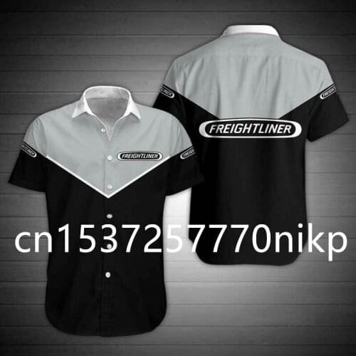 2021 New Freightliner Mens Shirt High Quality Mens Clothing Harajuku Casual Oversized T-shirt Top 3D Anime Button Cardigan