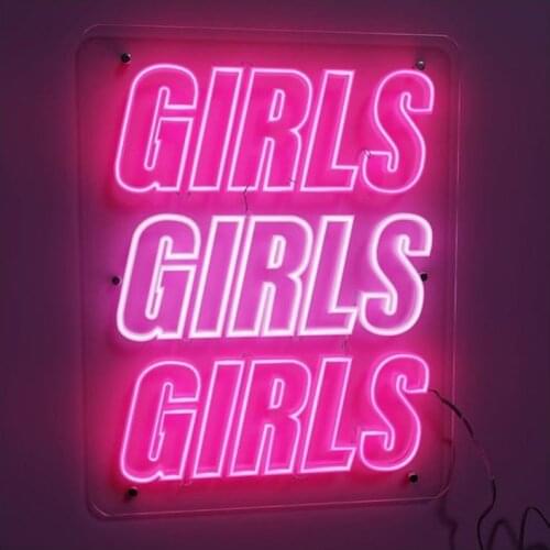 Neon Sign For Girls Girls Real Glass Tubes Beauty Lamp Beer Home Lamp resterant light advertise custom LOGO Handmade art light